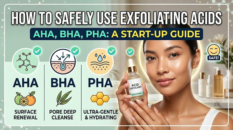 How to Safely Incorporate Exfoliating Acids (AHA/BHA/PHA) into Your Routine