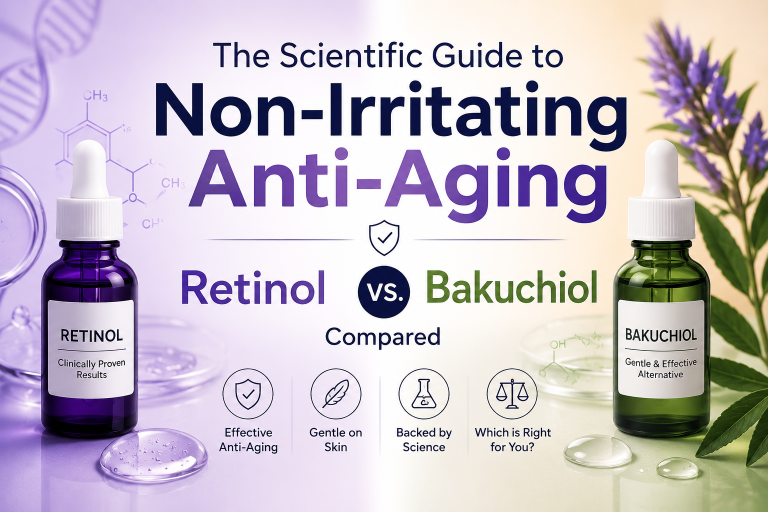 The Scientific Guide to Non-Irritating Anti-Aging: Retinol and Bakuchiol Compared