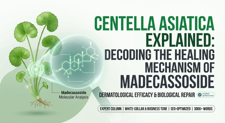 Centella Asiatica Explained: Decoding the Dermatological Efficacy and Healing Mechanism of Madecassoside