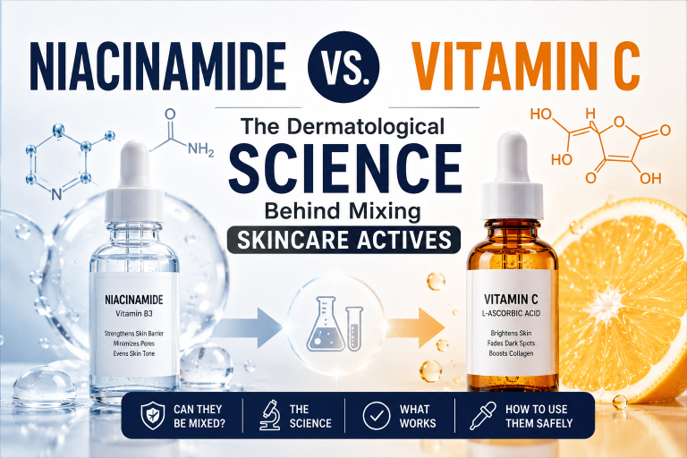 Niacinamide vs. Vitamin C: The Dermatological Science Behind Mixing Skincare Actives
